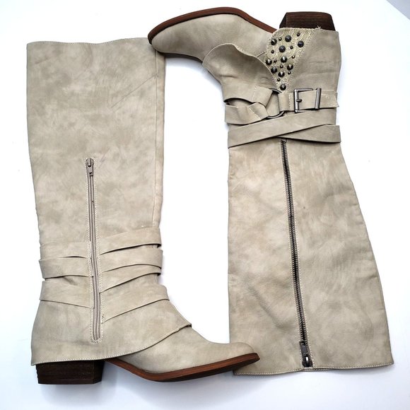 Not Rated Western Riding Boots Studded Equestrian Knee High Boot Womens Size 7.5 - Picture 1 of 9